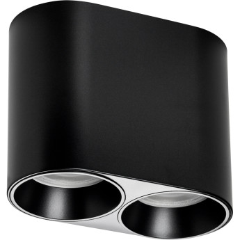 Светильник LIGHTSTAR RULLO ROUND 213467 PVC для LED-модулей 941хх и LED-ламп D50мм черный